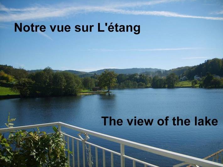 Chambre d’hôte pour 2 personnes, avec vue sur le lac ainsi que terrasse et vue dans Parc Naturel Régional de Millevaches en Limousin - 4