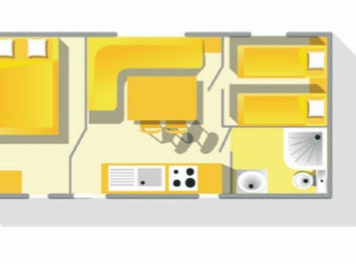 Mobil home pour 4 personnes, avec piscine et jacuzzi à Sérignan - 4