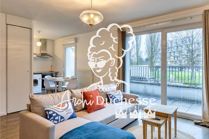 Location de vacances pour 4 personnes, avec Balcon à Rouen