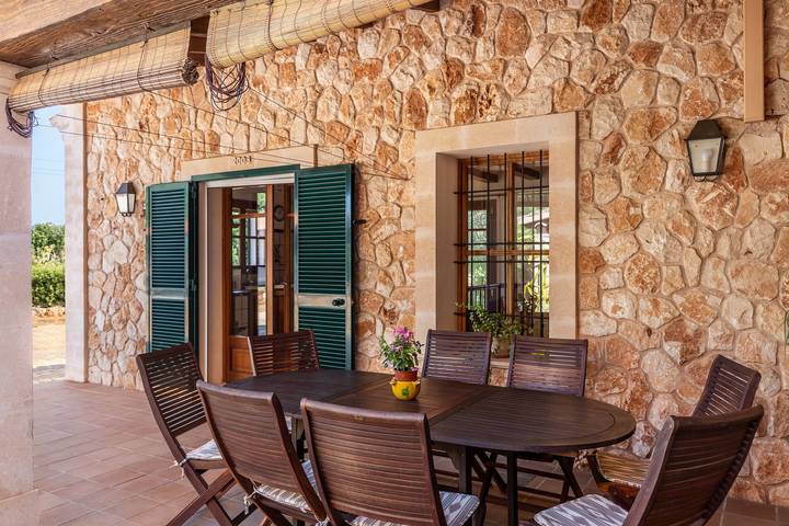 Ferienhaus Finca Es Turo mit Bergblick, Pool und Wlan in Santanyí, Mallorca Süden