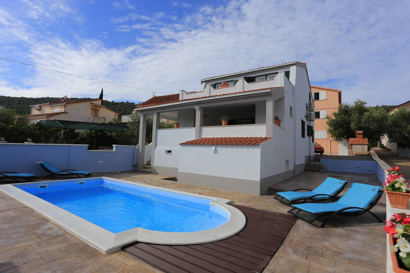 4-Zimmer-Haus mit Terrasse und Meerblick Slatine, Ciovo in Slatine, Ciovo