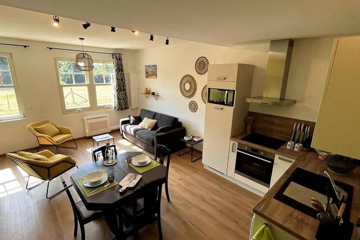 Maison de vacances pour 4 personnes, avec terrasse ainsi que jardin et vue