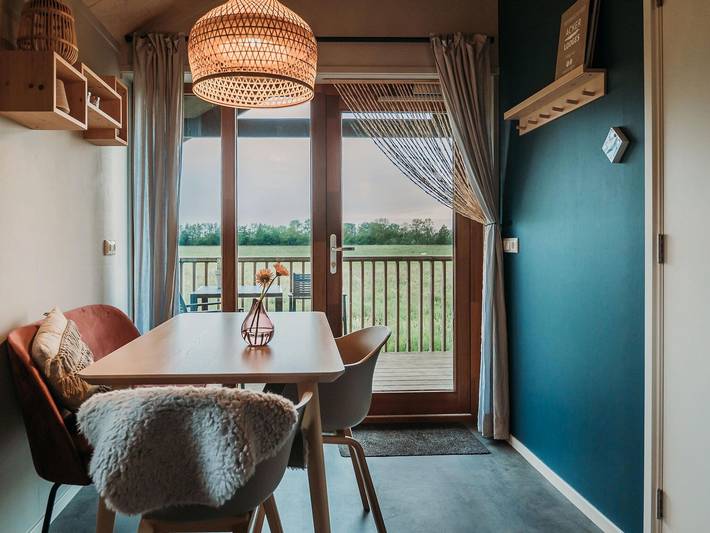 Wellness Lodge in Dutch Meadows with Hot Tub in Ruinerwold, Drenthe