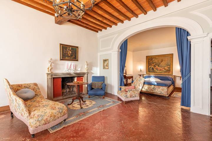 Vacation Home "Residenza D'Epoca Alcova" with Shared Pool, Shared Garden & Wi-Fi in Lucignano, Chianti