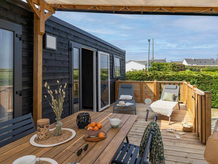 Camping Slow Village Breizh Légendes - Mobilhome 6 personnes - Cottage Signature - 3 chambres in Plounéour-Brignogan-Plages, Région de Brest
