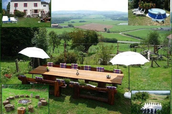 Location de vacances pour 12 personnes, avec Balcon et Terrasse ainsi que Jardin et Piscine à Lanty - 3