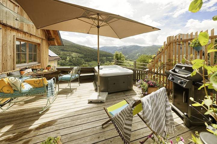 Chalet für 4 Personen, mit Whirlpool und Garten, mit Haustier in Lieser-Maltatal