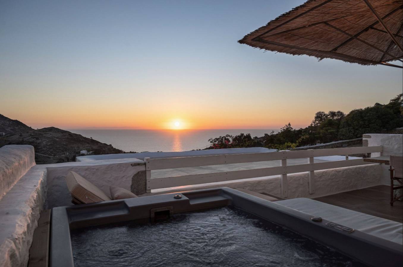 Lavish Patmos Villa | Villa Aetheria | Breathtaking Sea Views | Private Furnished Terrace with Jacuzzi | Peaceful Outdoor Ambiance | Prime Location in Patmos Ville, Dodécanèse