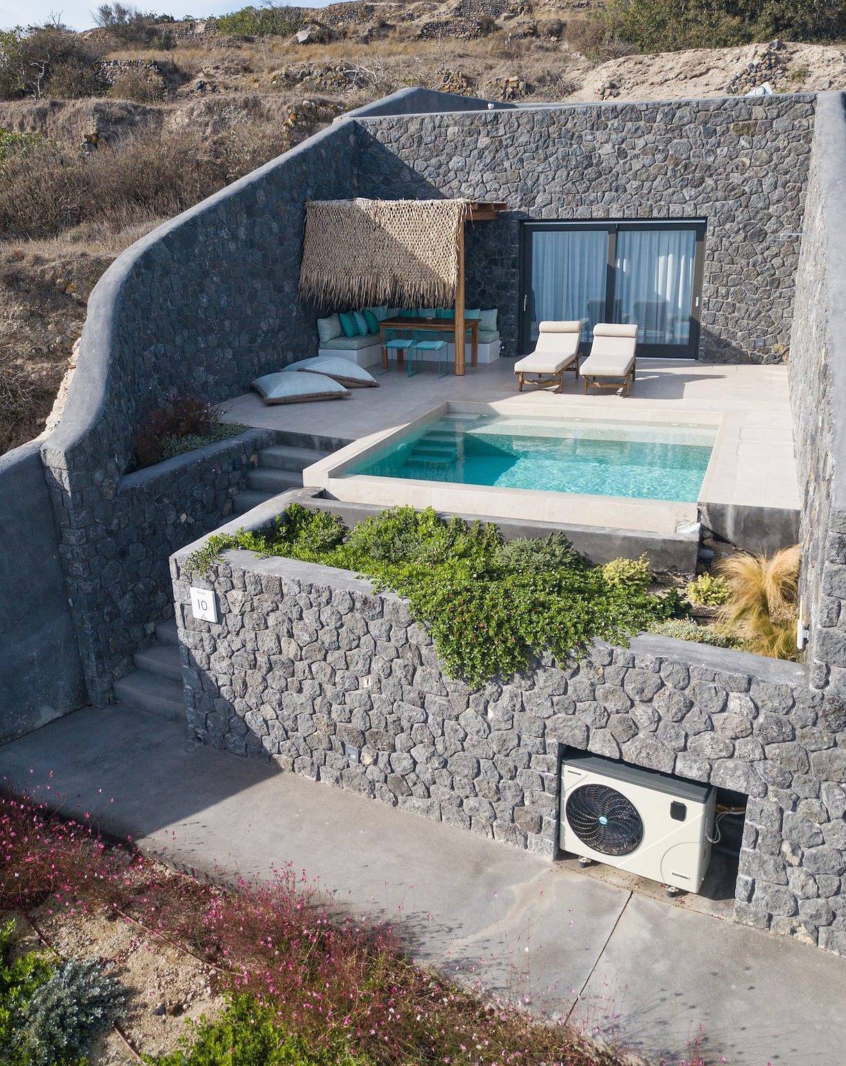 Amazing Santorini Villa | Villa Shelob | 1 Bedroom | Children Older than 7Y are Welcome | Suite with Private Heated Pool | Breathtaking Sea Views | Private Furnished Sun Terrace | Outdoor Dining Area | Imerovigli in Santorini
