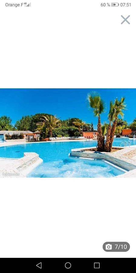 Camping für 6 Personen, mit Whirlpool und Terrasse sowie Pool in La Tamarissière