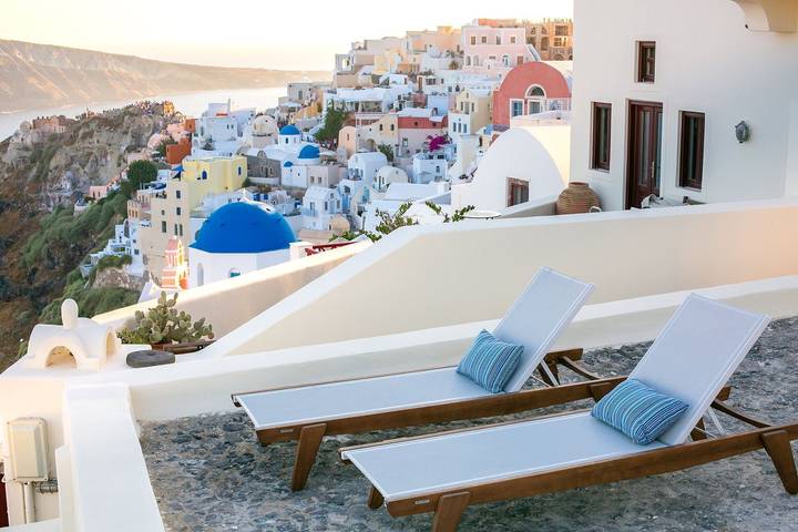 Location de vacances pour 4 personnes, avec jacuzzi et balcon à Oia - 2