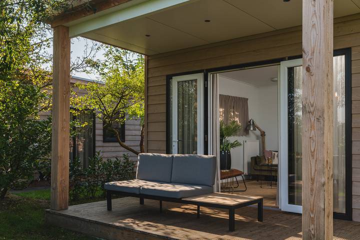 Cottage pour 2 personnes, avec balcon/terrasse ainsi que terrasse et sauna