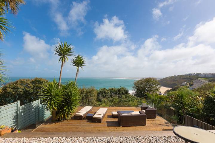 Ferienwohnung für 5 Personen, mit Meerblick und Terrasse sowie Garten in England