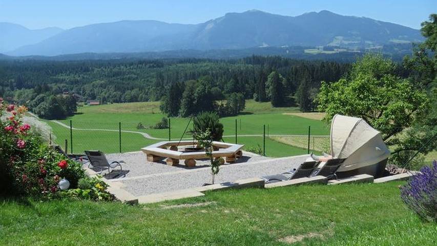 Ferienwohnung für 2 Personen, mit Balkon und Garten in Das Blaue Land - 3