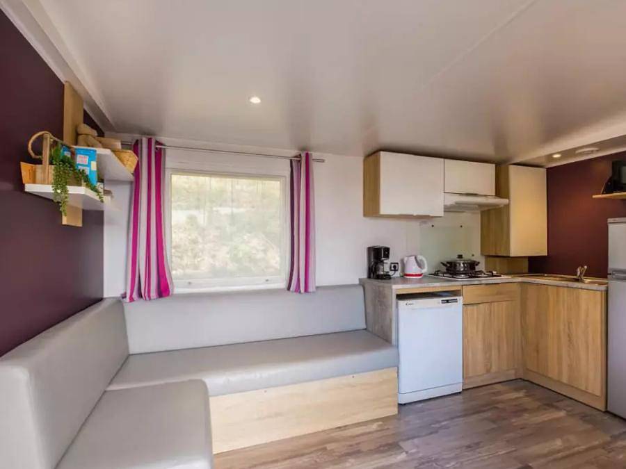 Camping Saint Louis - Mobilhome 4 personas - Mobil home | Confort | 2 Dormitorios | 4 Pers | Terraza elevada | Aire acondicionado | Tv in La Roquette-sur-Siagne, Region de Cannes