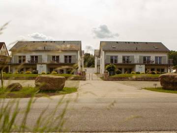Ferienwohnung für 3 Personen, mit Garten und Ausblick sowie Seeblick, kinderfreundlich in Rathen