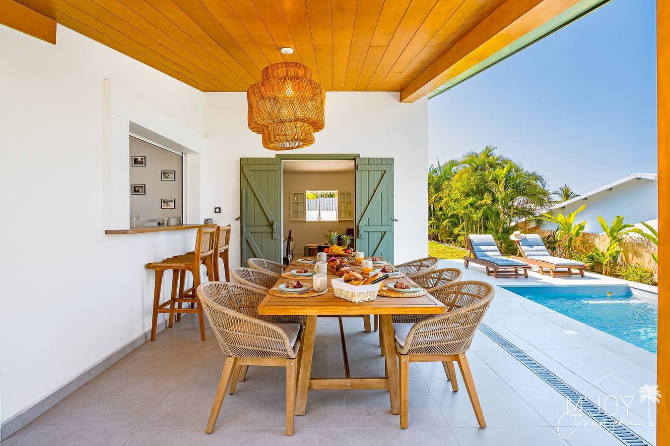 Appartement de vacances entier, Villa Mamaô - Élégante villa créole in L'Étang-Salé, Île de la Réunion