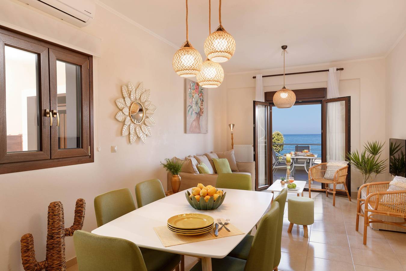 Geheel appartement, Green – A Seaside Escape with Mesmerizing Views in Rethymno en omgeving