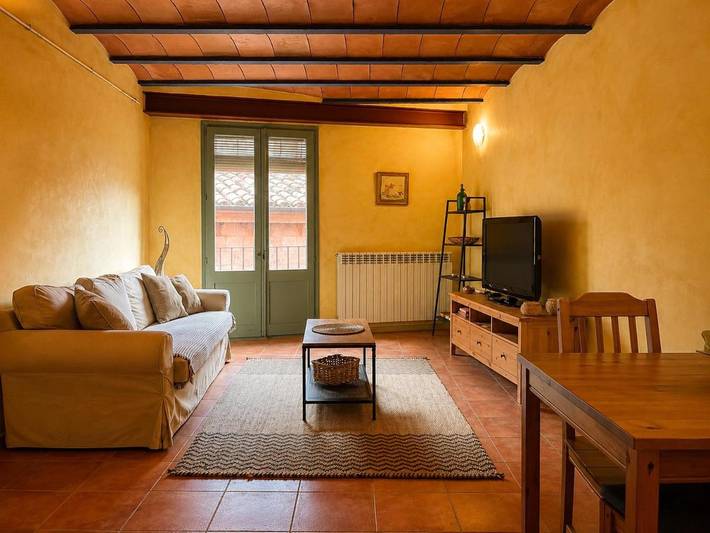 Gîte pour 4 personnes, avec balcon, animaux acceptés à Besalú