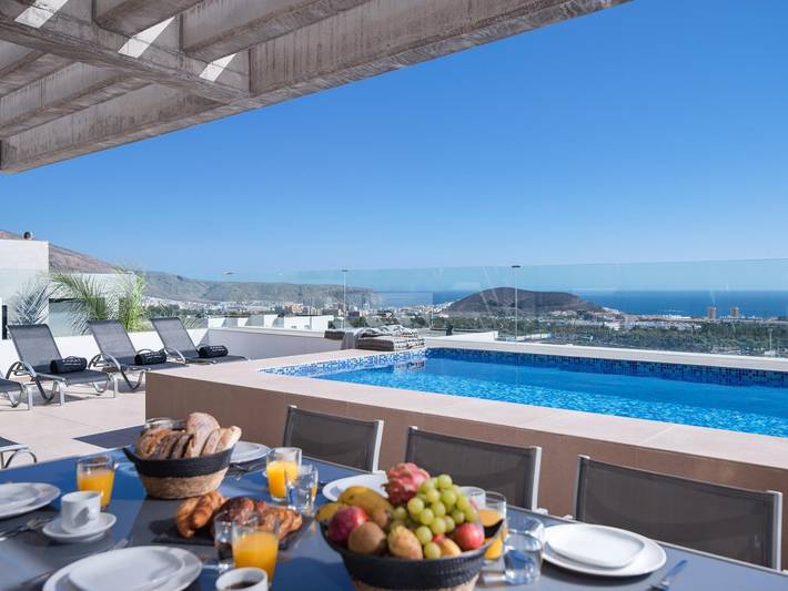 Ferienhaus für 6 Personen, mit Pool und Meerblick sowie Garten auf den Kanaren - 4