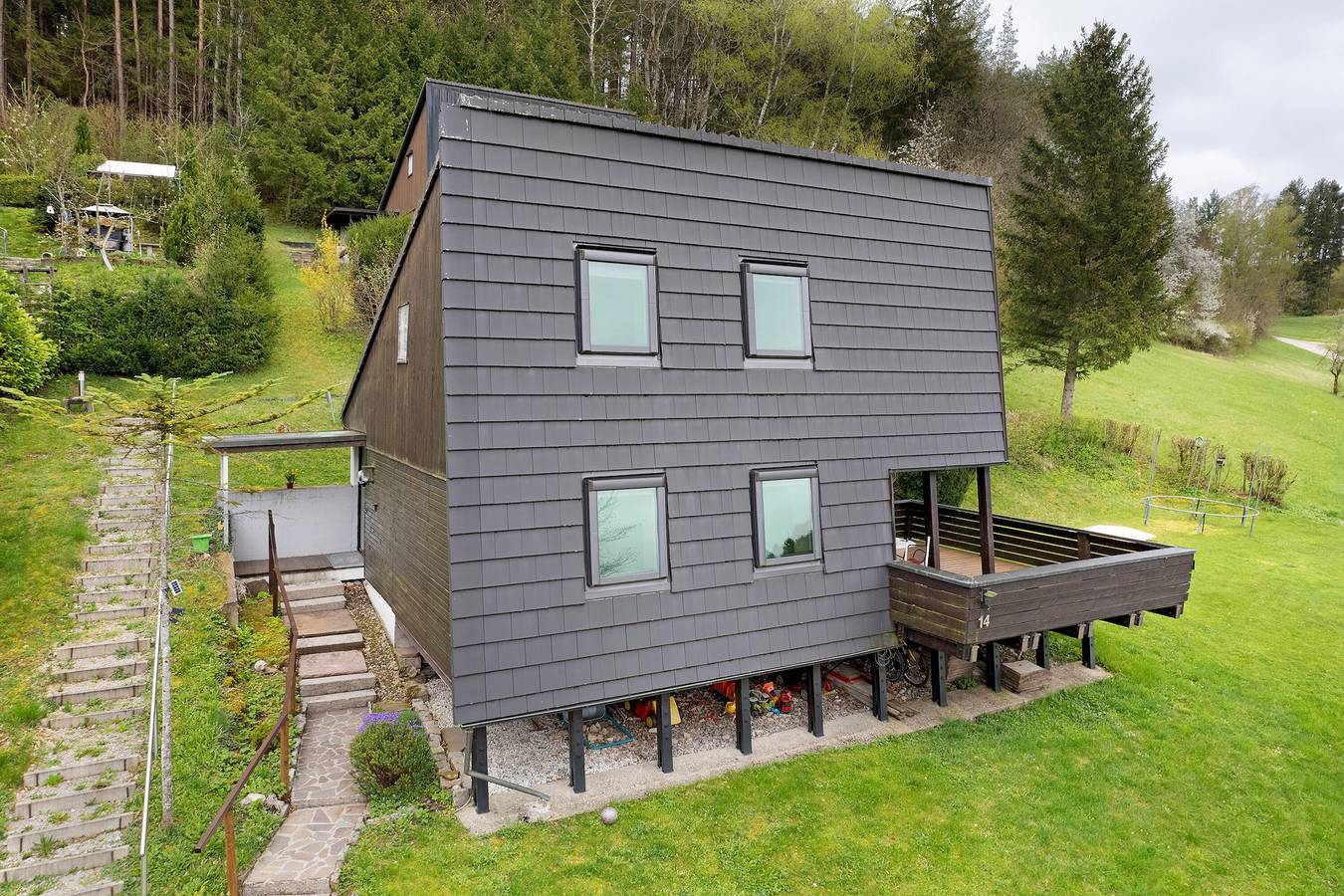 Appartement entier, Appartement "Urlaub Im Häusle" avec terrasse couverte, jardin et Wlan, non autorisé aux artisans in Loßburg, Forêt-Noire centrale