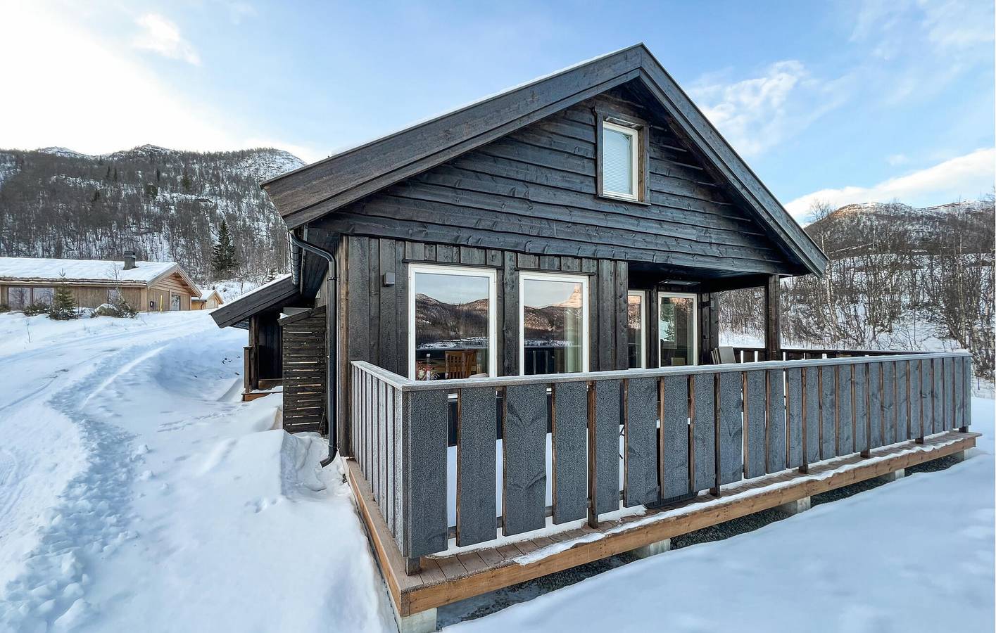 Ferienhaus für 7 Personen mit Terrasse in Vang