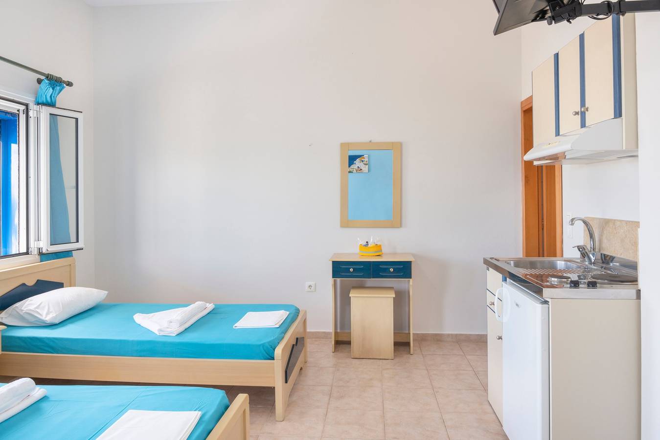 Monolocale intero, Monolocale 'Studios Ninemia Serifos 1' con vista mare, Wi-Fi e aria condizionata in Livadi, Cicladi