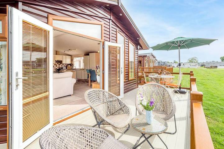 Blockhütte für 6 Personen, mit Balkon und Sauna, mit Haustier - 1