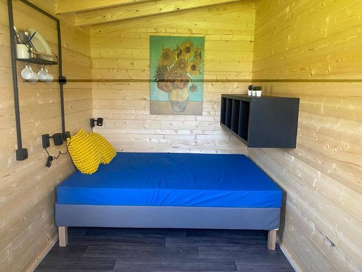 Camping für 2 Personen, mit Garten und Seeblick sowie Ausblick in der Böhmische Schweiz