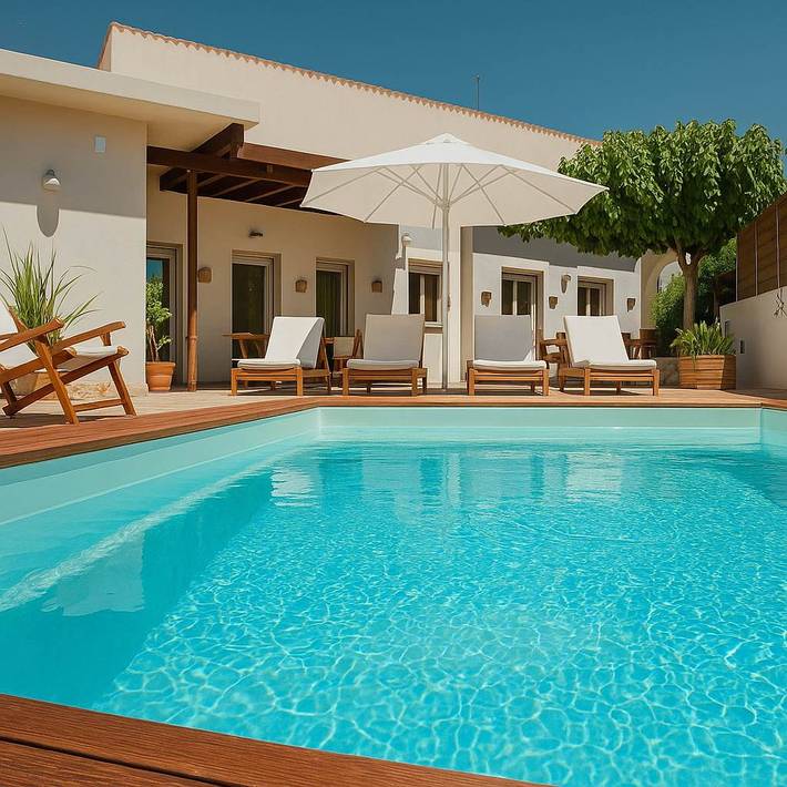 Ferienhaus für 9 Personen, mit Whirlpool und Garten sowie Pool in Kissamos Gemeinde