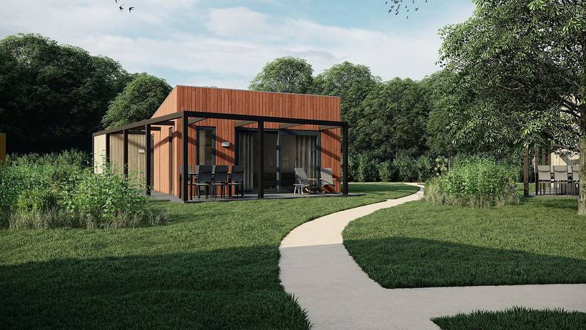 Bungalow voor 6 personen, met tuin en zwembad in Arcen