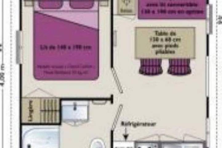 Zecamping 3* piscine chauffée club enfant locatif Tv Bbq 16m2 2 pers in Florac-Trois-Rivières, Cevennen
