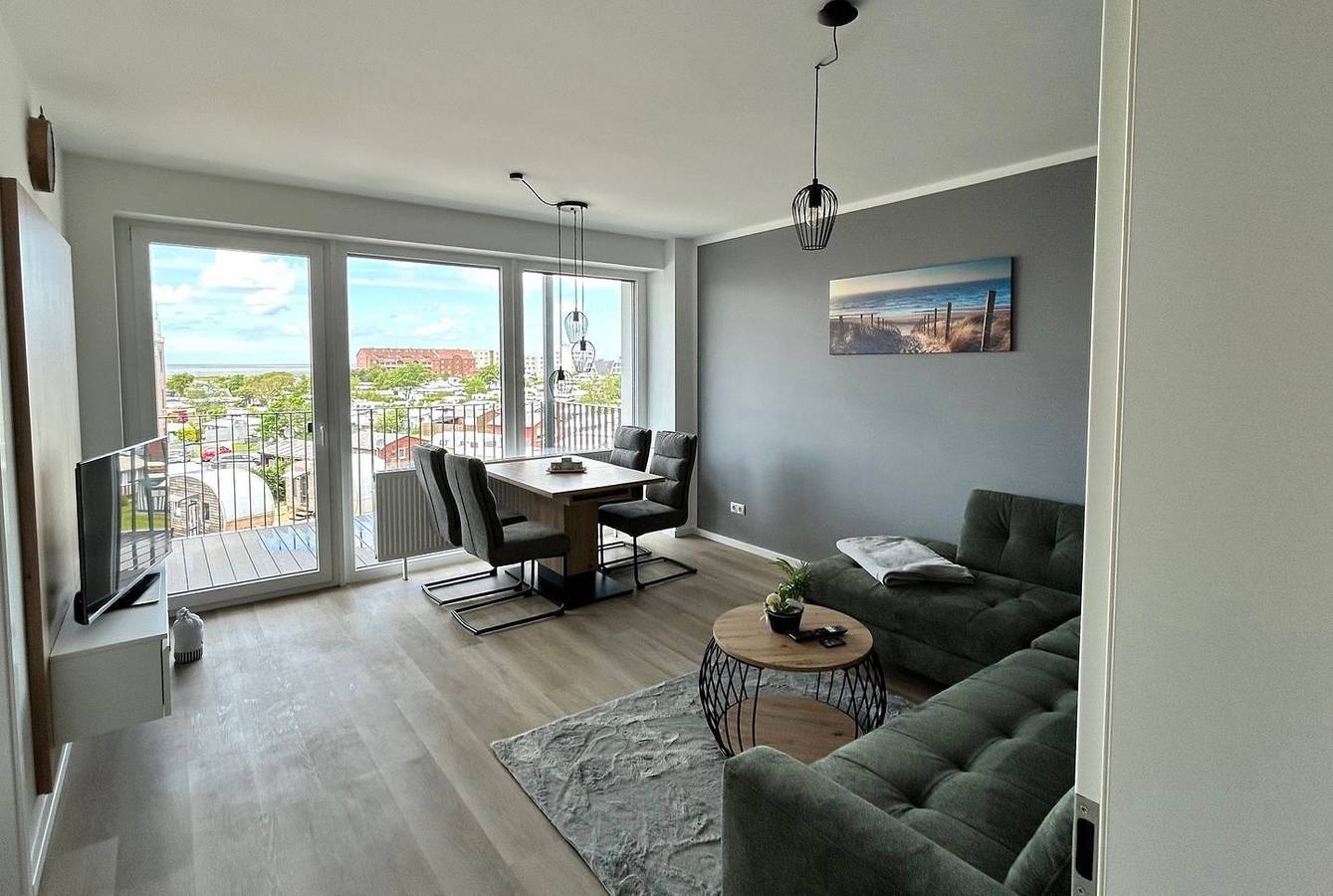 Ganze Wohnung, Seaside 53° Fewo 7 - Strandnahe Ferienwohnung mit Meerblick und Balkon in Cuxhaven-Sahlenburg in Sahlenburg Strand, Cuxhaven