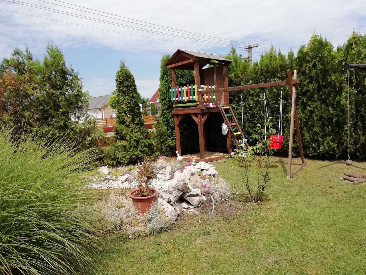 Maison de vacances avec piscine et climatisation  in Balatonkeresztúr, Rive sud du lac Balaton