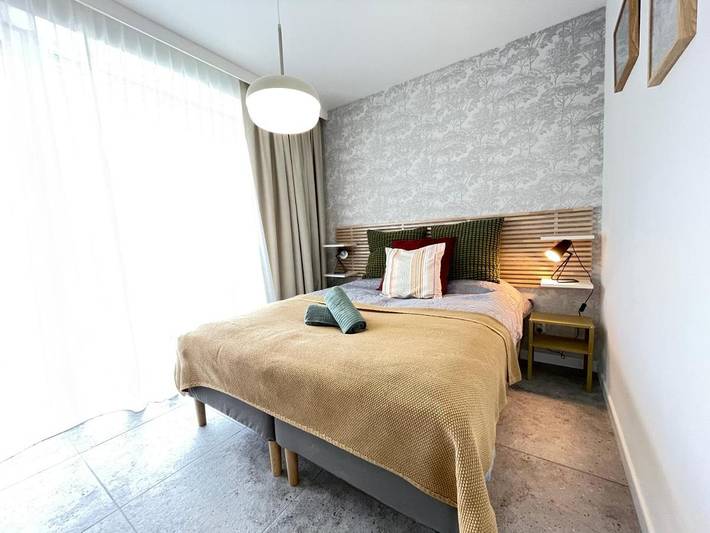 Apartament wakacyjny dla 4 osób, z sauna i widok oraz taras w Zarzecze