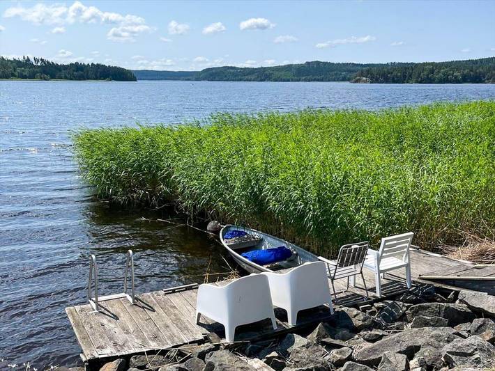 Hus för 4 Personer med sjöutsikt in Marks kommun, Västergötland