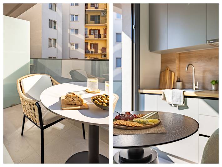Studio voor 4 personen, met balkon - 1