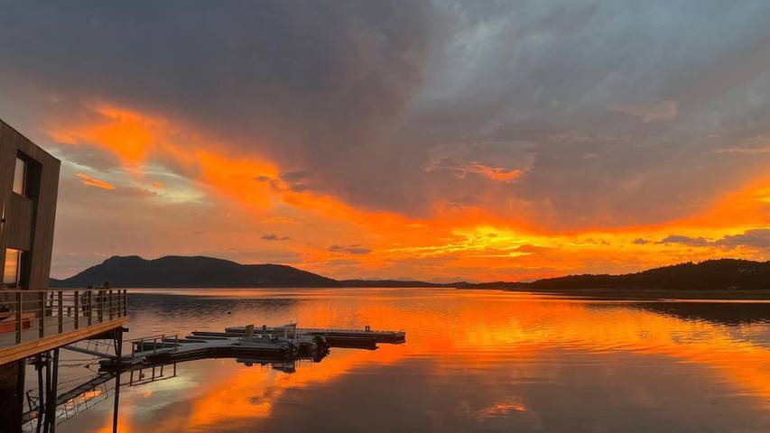 Bungalow für 4 Personen, mit Terrasse und Ausblick sowie Garten, mit Haustier in Norwegen - 4
