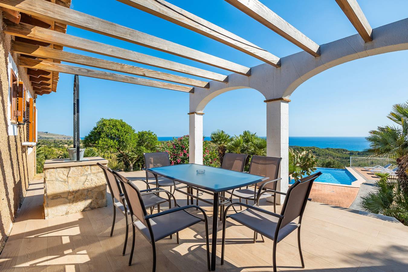 Ferienhaus 'Na Moli' mit Meerblick, Privatem Pool und Wi-Fi in Cala Torta, Artà