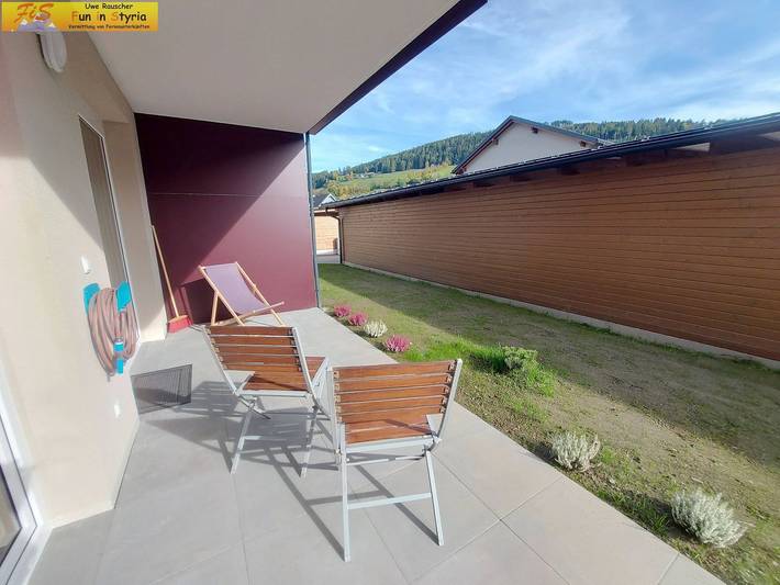 Ganze Wohnung, Modernes Apartment mit Bergblick und Wellness in Öblarn – kinder- und haustierfreundlich in Rottenmanner und Wölzer Tauern, Öblarn