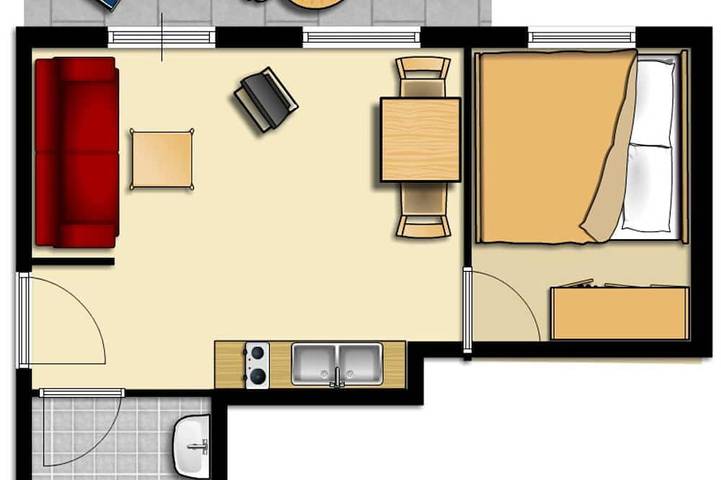 Ferienhaus für 2 Personen, mit Garten - 1