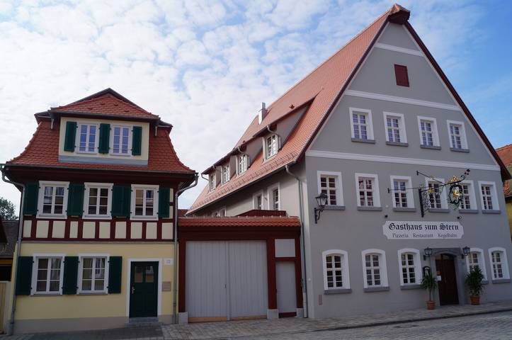 Ferienwohnung für 2 Personen, mit Balkon/Terrasse und Terrasse im Steigerwald