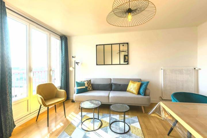 Appartement de vacances pour 10 personnes, avec balcon et vue dans la Sarthe - 4