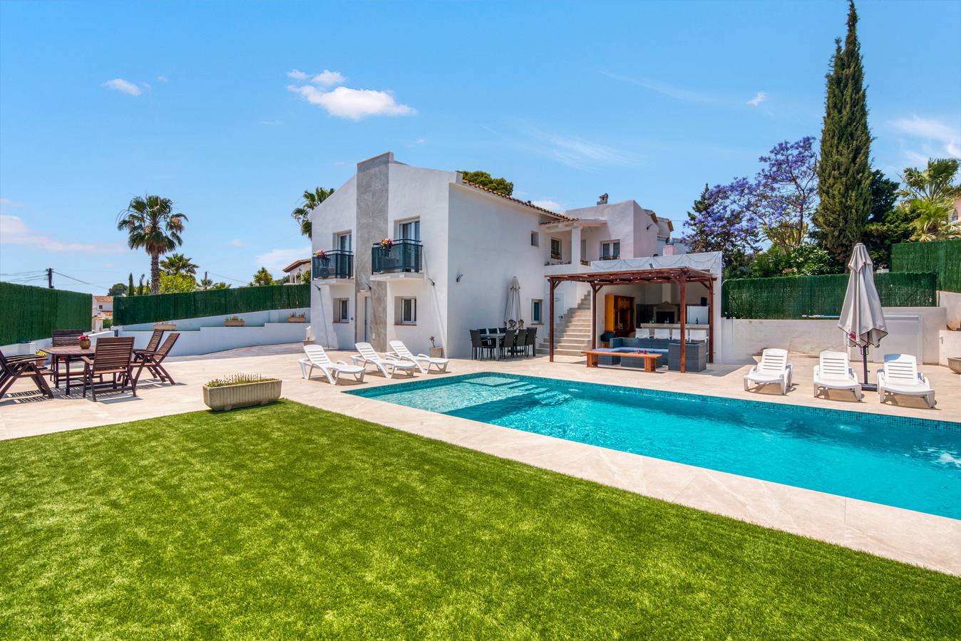 Villa 'Farau' con vista mare, Wi-Fi e aria condizionata in Carrio, Calpe