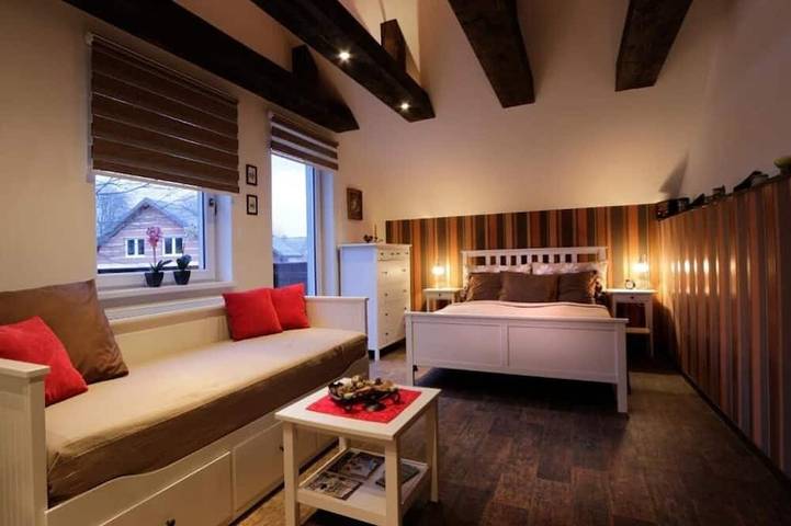 Ganze Wohnung, Apartments Zámoček Staré časy : Deluxe Apartment with Balcony in Deutschendorf, Low Tatras