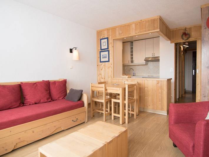 Studio pour 4 personnes, avec balcon à Tignes