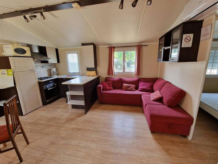 Camping pour 6 personnes, avec Terrasse ainsi que Piscine et Vue