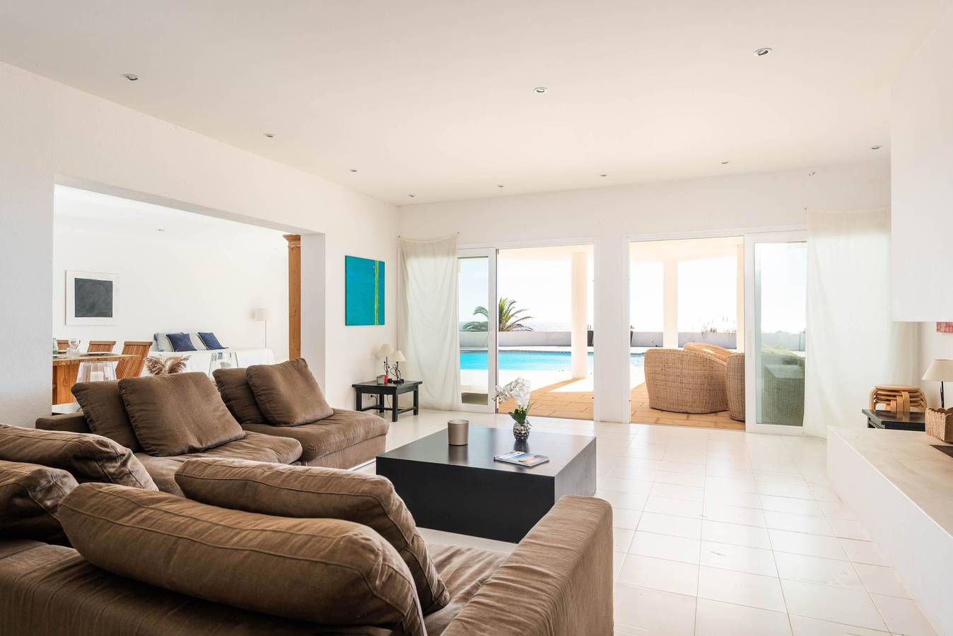 Villa „Es Gallinot“ mit Meerblick, privatem Pool und Wlan in Binidali, Maó