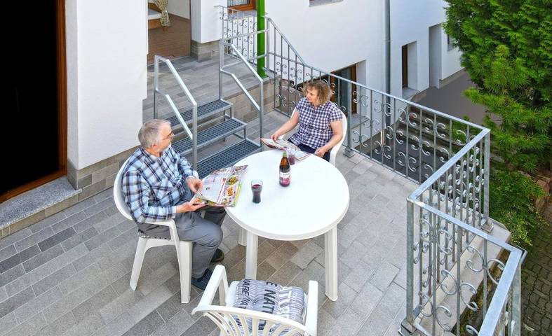 Ferienwohnung für 4 Personen, mit Balkon und Terrasse