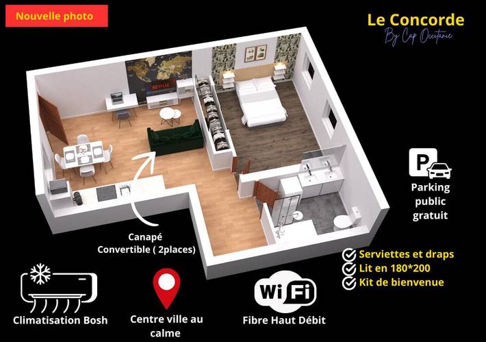 Gîte pour 4 personnes, animaux acceptés dans Bram - 3